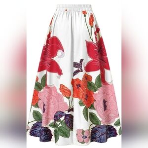 CASUAL FLORAL SKIRT